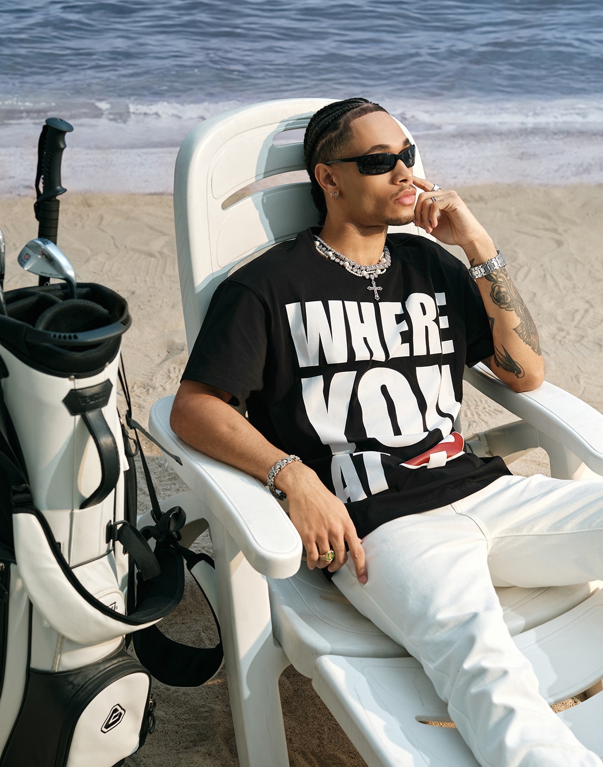 STK SmallTownKid  “Where are you？”標語短袖 T恤