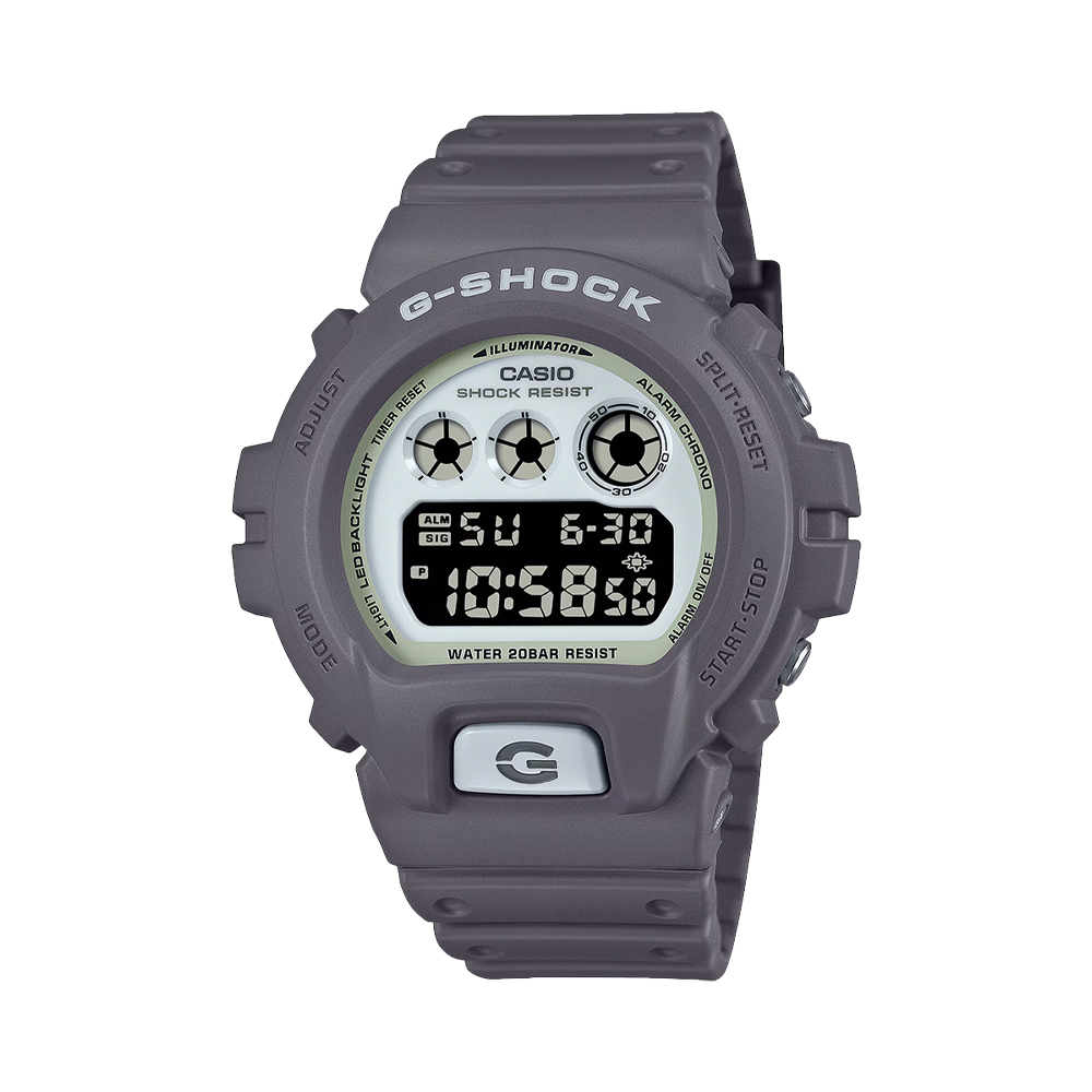 【CASIO 卡西歐】 G-SHOCK DW-6900HD 自動日曆 倒計時 LED光 耐衝擊 防水 釋放潛能 特殊發光 時尚單色 電子錶 手錶