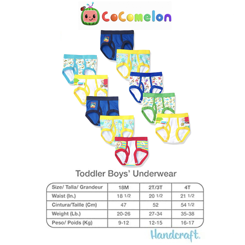 美國 Cocomelon 男童幼童內褲 (10 枚入)