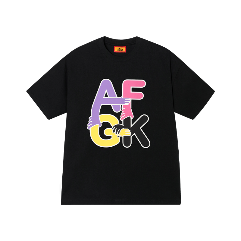 AFGK 字母牽手印花 短T A FEW GOOD KIDS