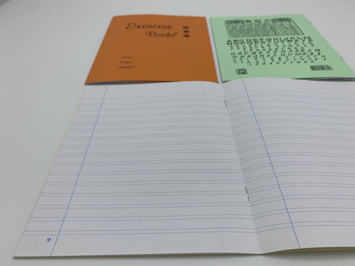 英文藍雙行 學生練習簿 (校簿/楷簿/街簿/格仔簿) 5 本