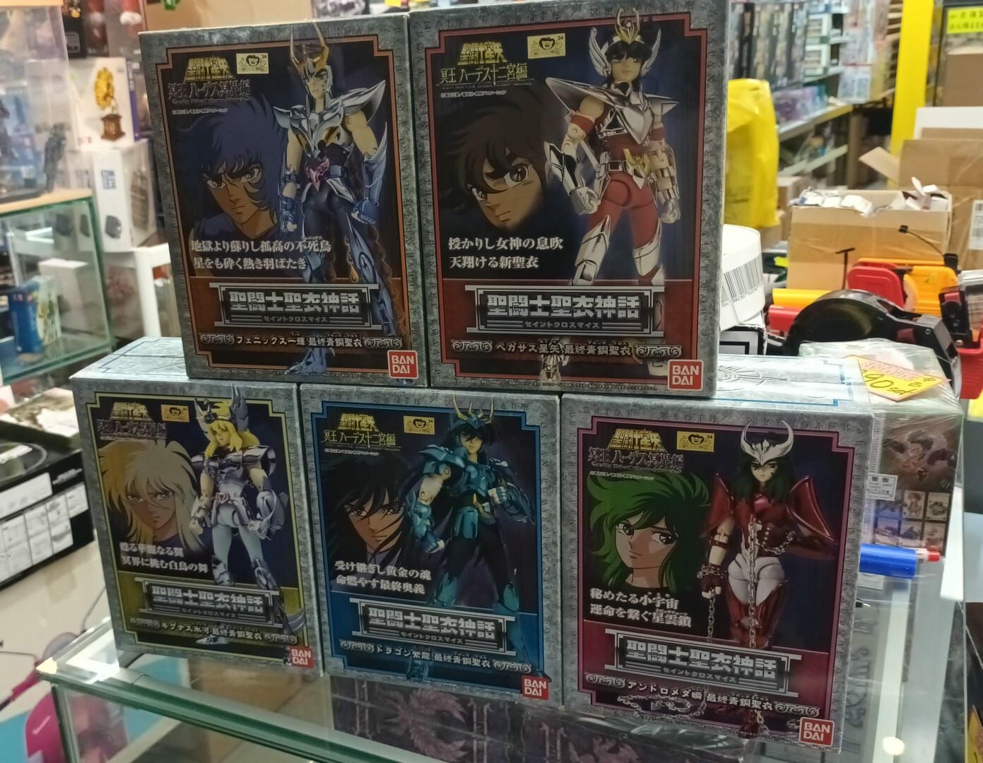 聖鬥士星矢 聖衣神話 最終青銅 五小強 星矢 紫龍 阿信 一輝 冰河 不是EX 1 SET(己開封)