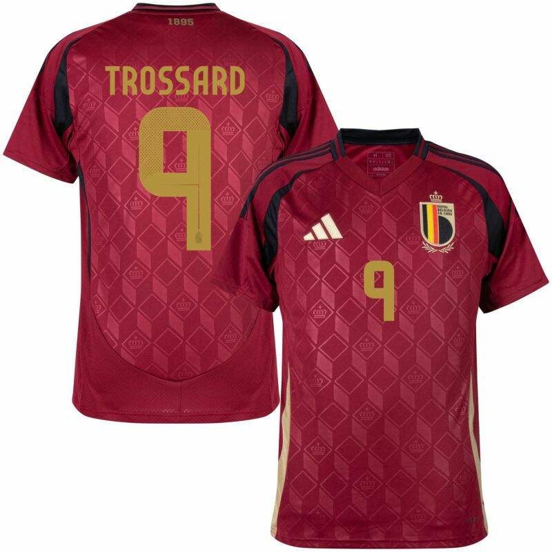 2024 Belgium Home Shirt with Nameset and Patch