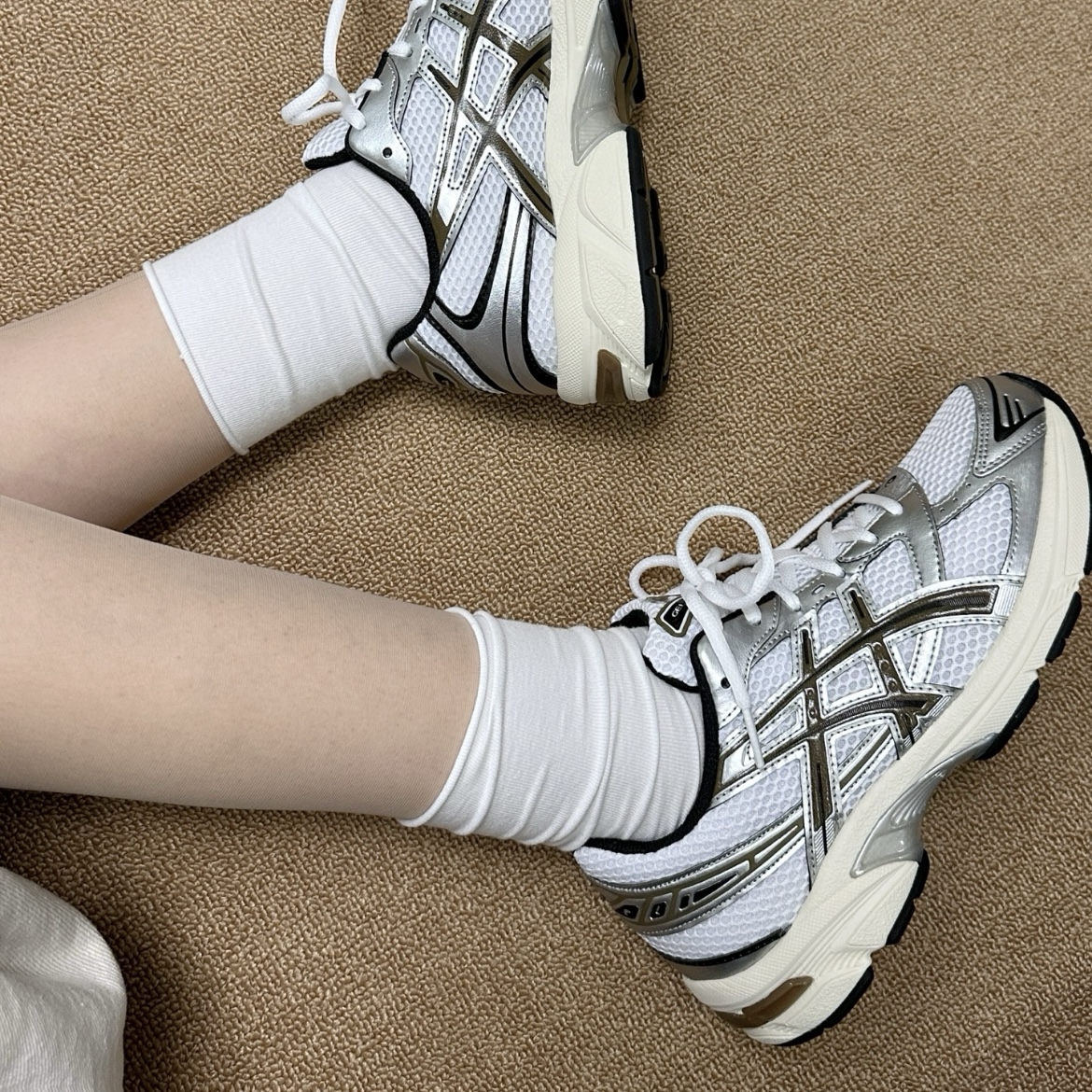 Asics Gel-1130 銀白棕 古銅金 銀黑 復古 奶油底 運動休閒鞋 慢跑鞋
