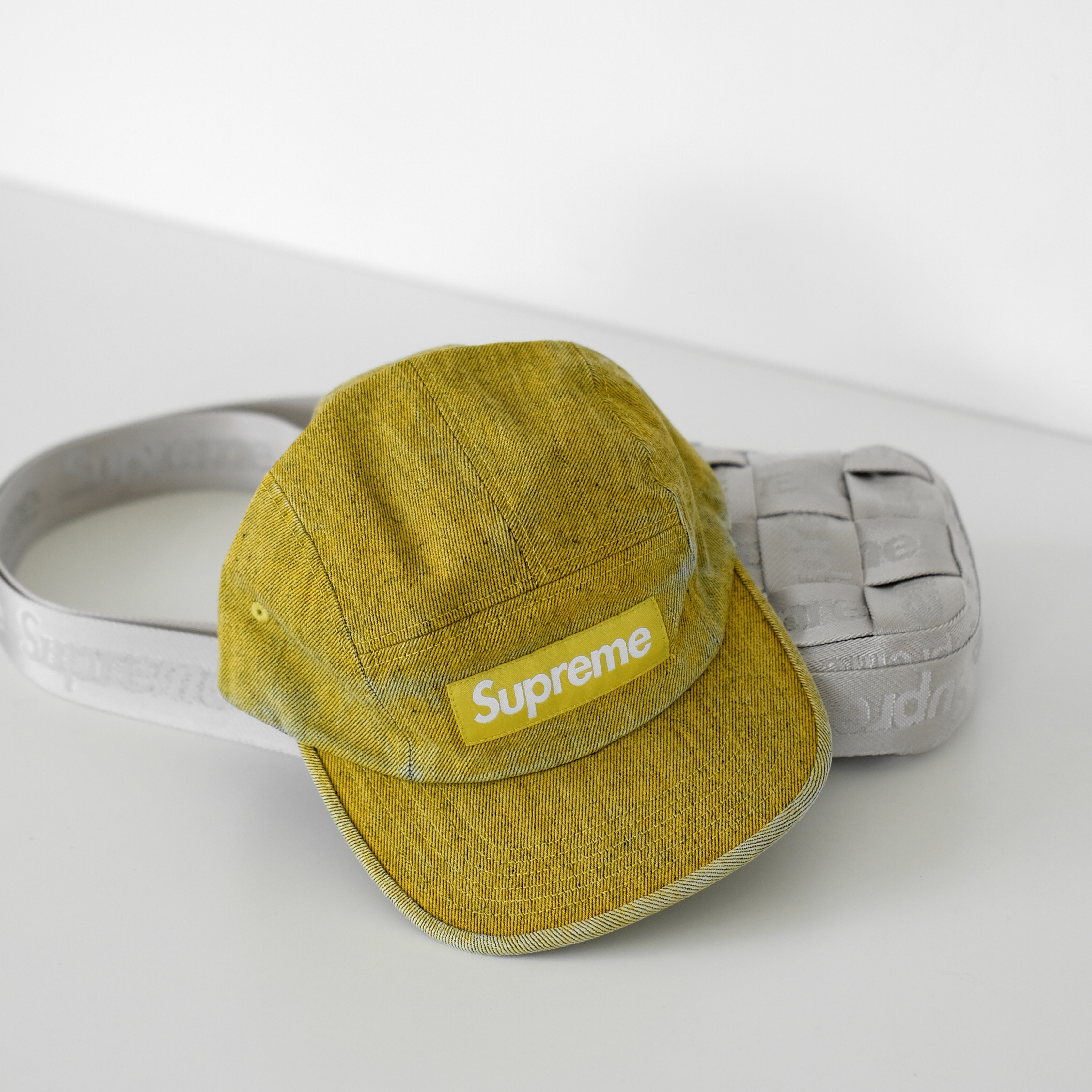 Supreme Coated Denim Camp Cap