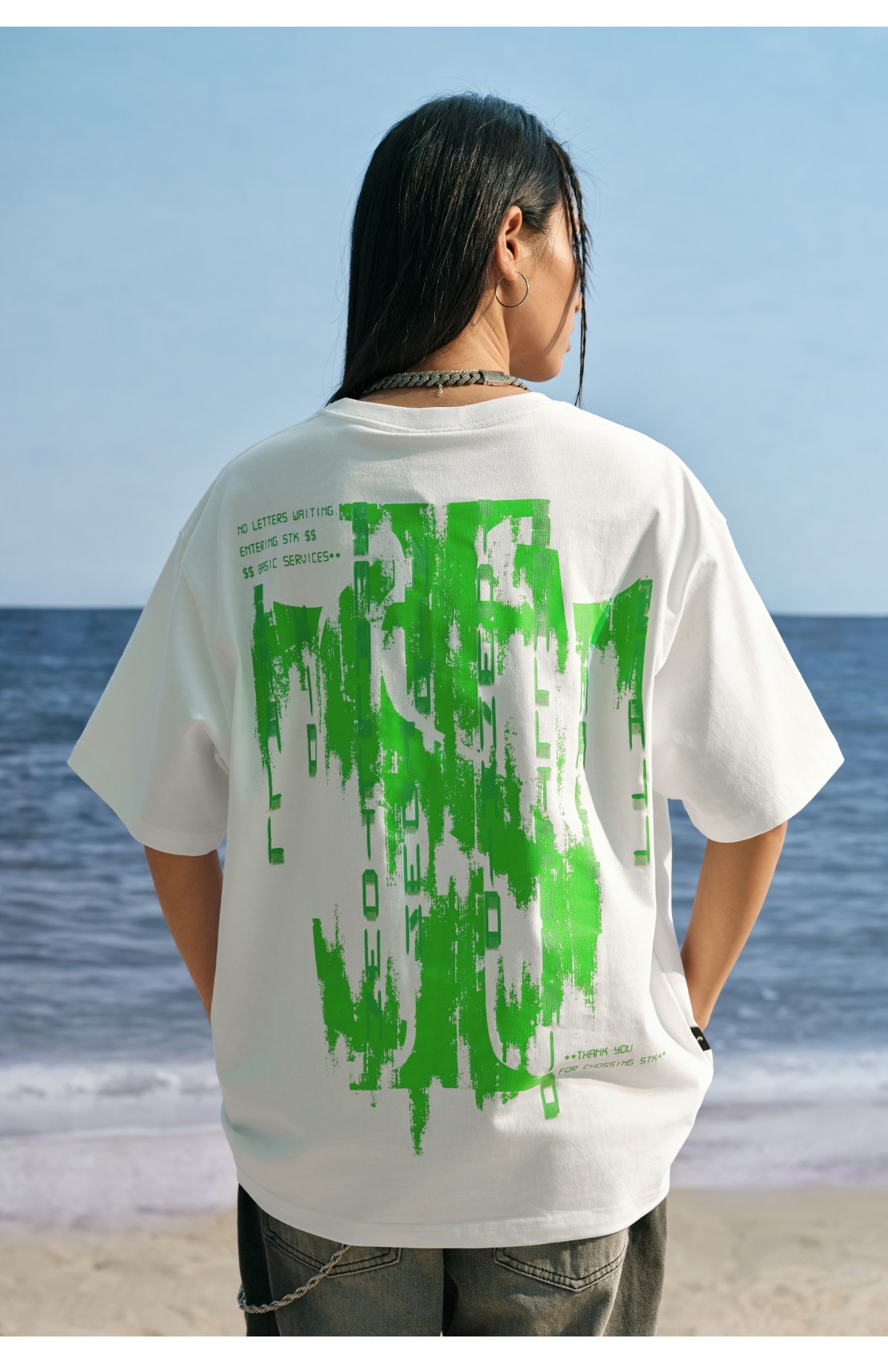 STK SmallTownKid   駭客任務 夜光logo 短袖T恤