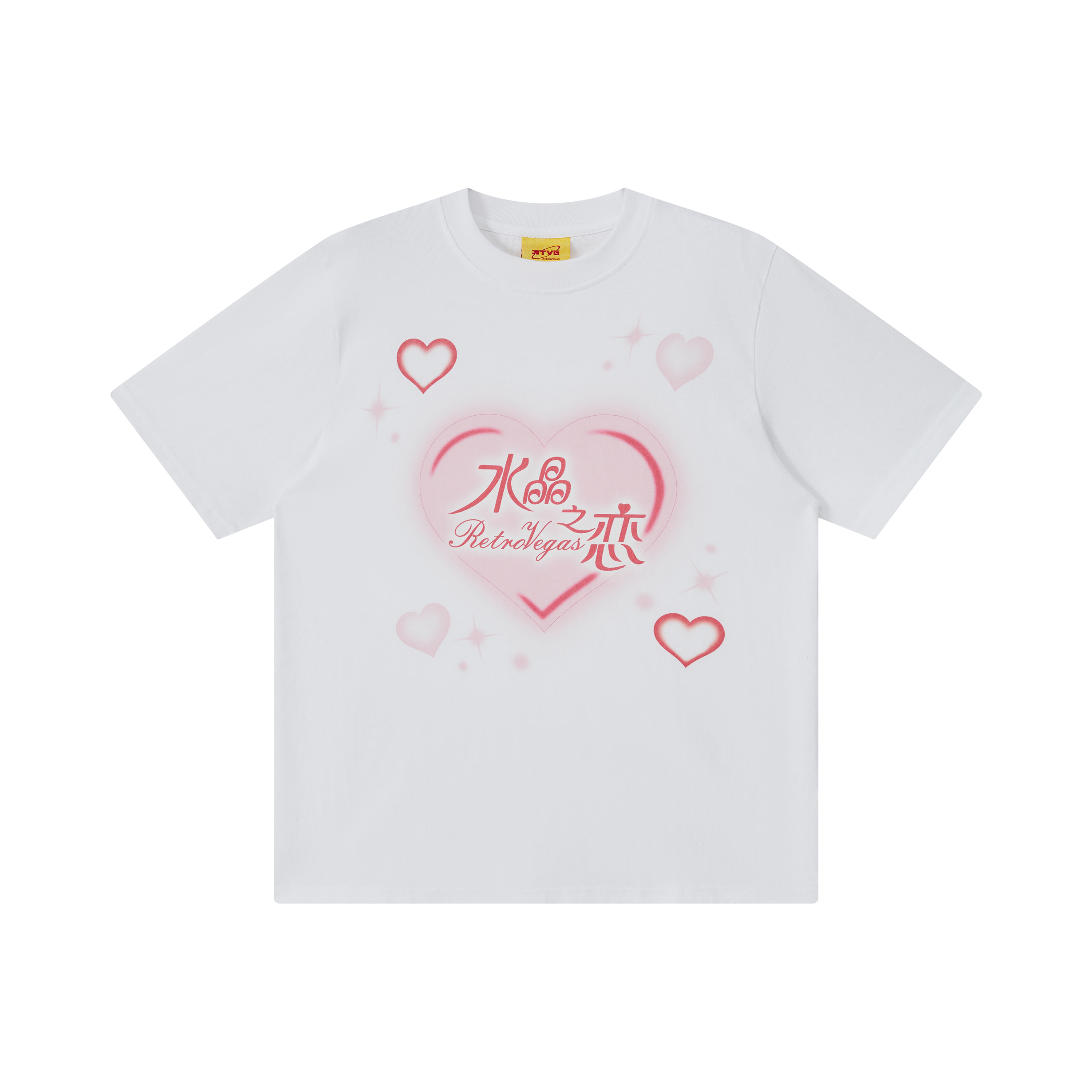 RTVG 520 胸前爱心 水晶之戀 Y2K 短袖 T