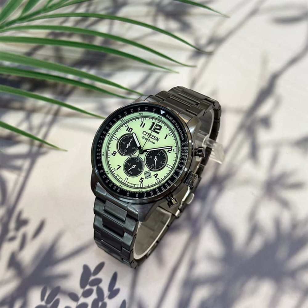 【CITIZEN 星辰】 Chronograph 計時系列 熊貓 迪通拿款 光動能 手錶 CA4507-84X