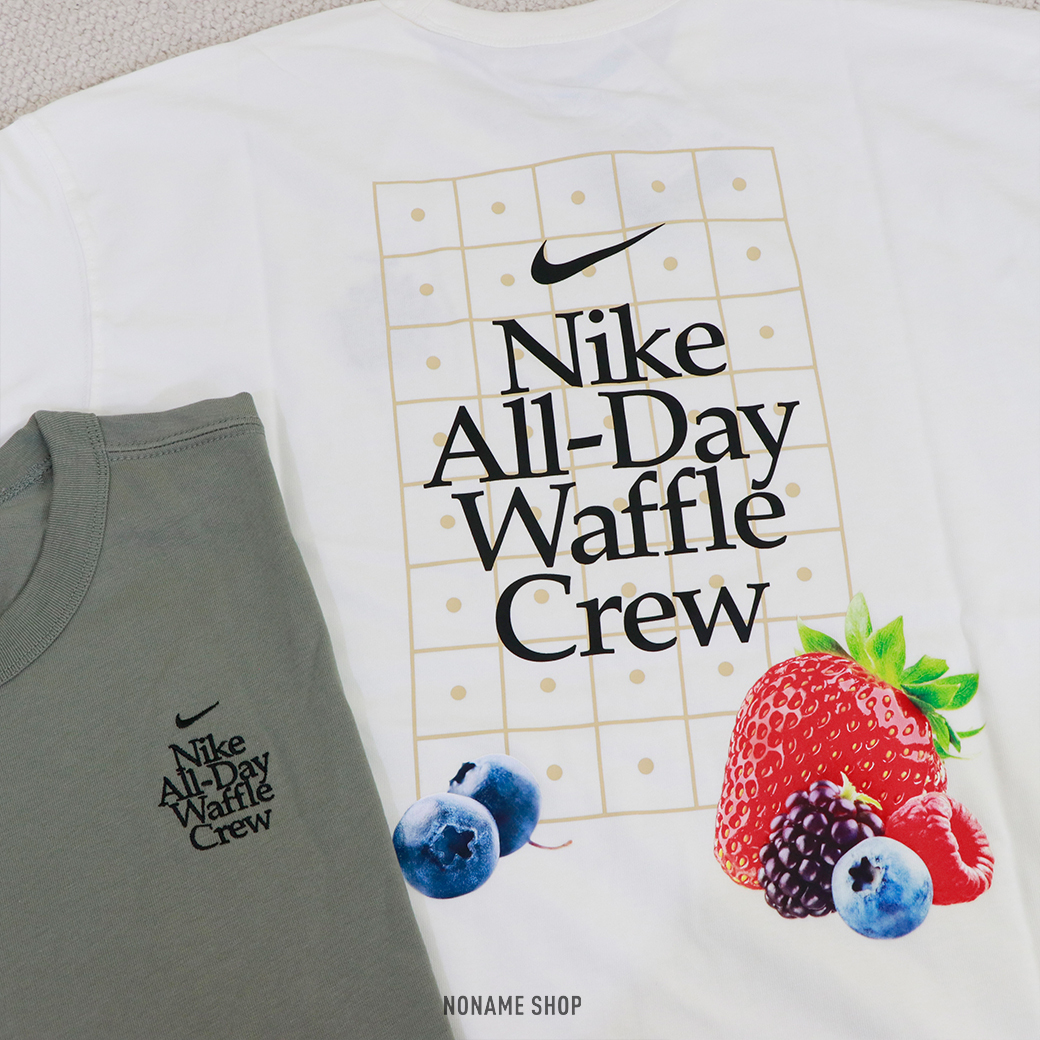 NIKE ALL-DAY WAFFLE CREW 水果 塗鴉 短袖 兩色 (男款)