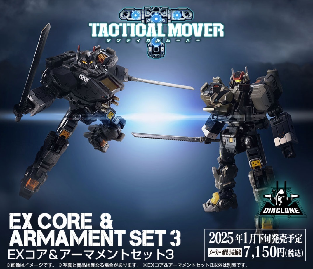 [訂金] Diaclone: TM-30 Tactical Mover EX Core & Armament Set 3