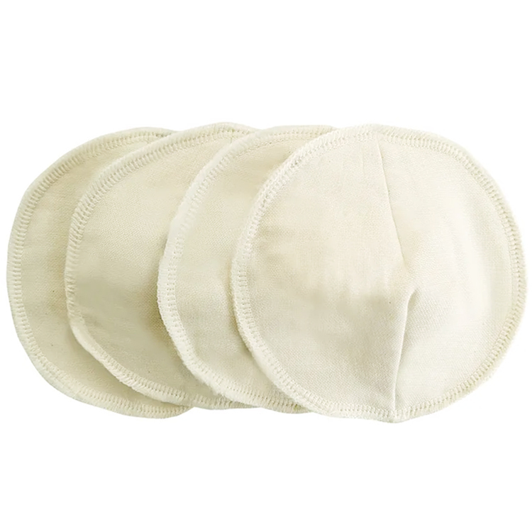 哺乳墊柔軟有機棉原色 x 4