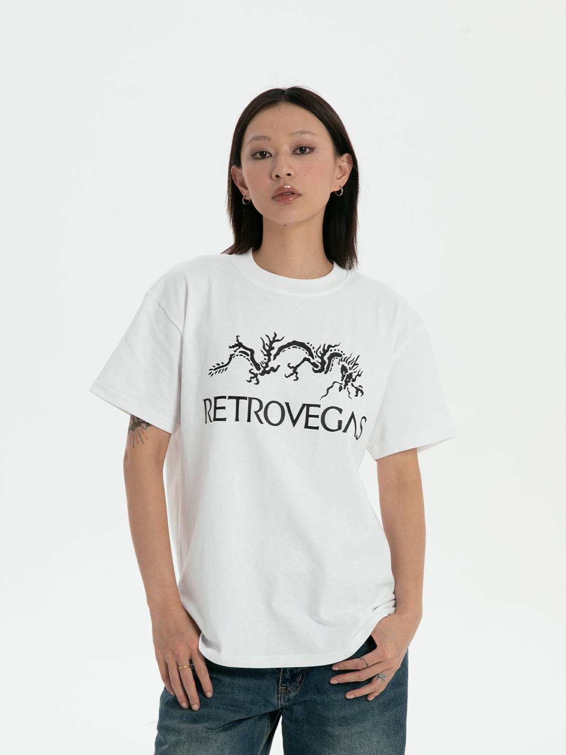 RTVG 夏季新款 始祖龍圖案Logo 短袖 T