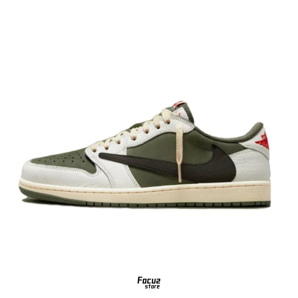 【Focus Store】部分現貨 Travis Scott x Nike Air Jordan 1 Low OG "Medium Olive" 橄欖綠 倒鉤 DM7866-200