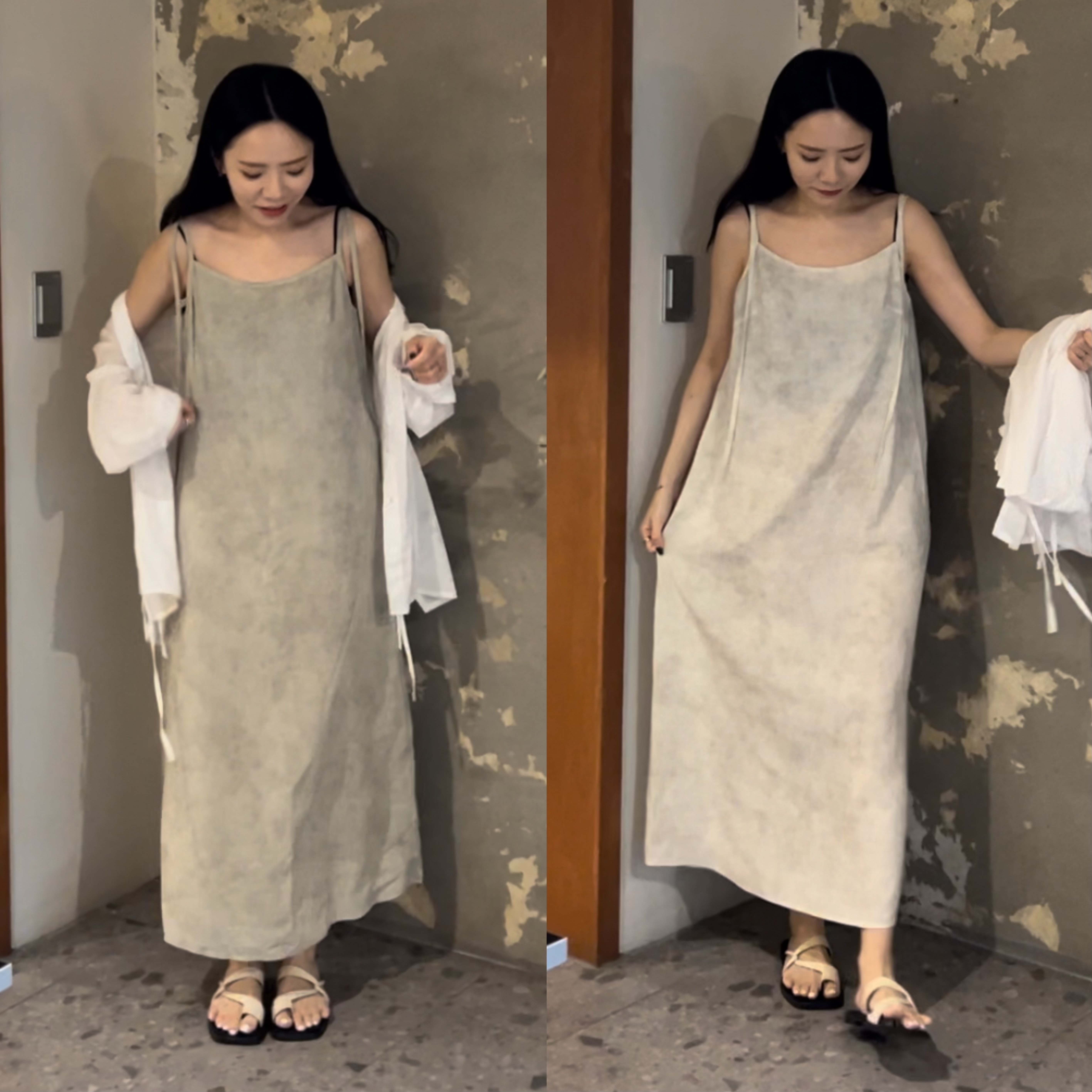 🔥一件免運🔥｜天絲100%暈染細肩洋裝(2colors)