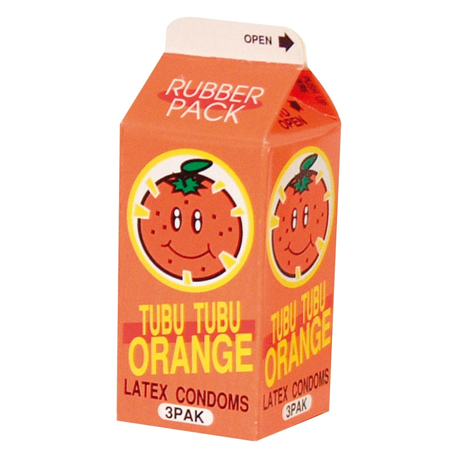 日本JIS迷你果汁包裝避孕套 香橙味 (3個裝）