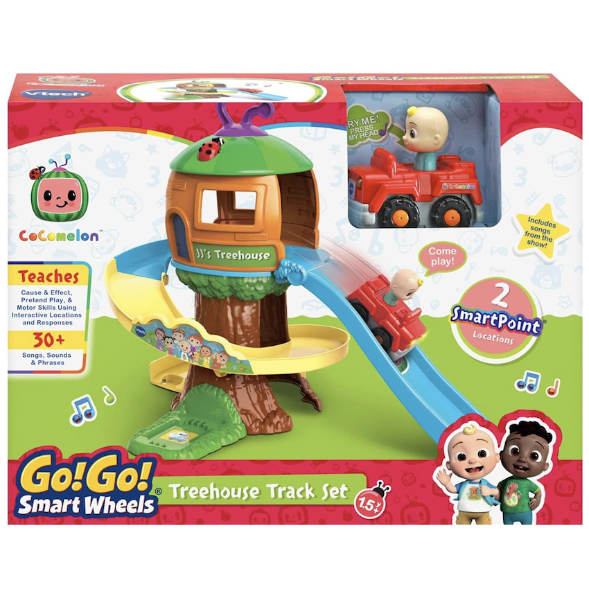 美國 CoComelon Go!Go! Smart Wheels 樹屋玩具套裝