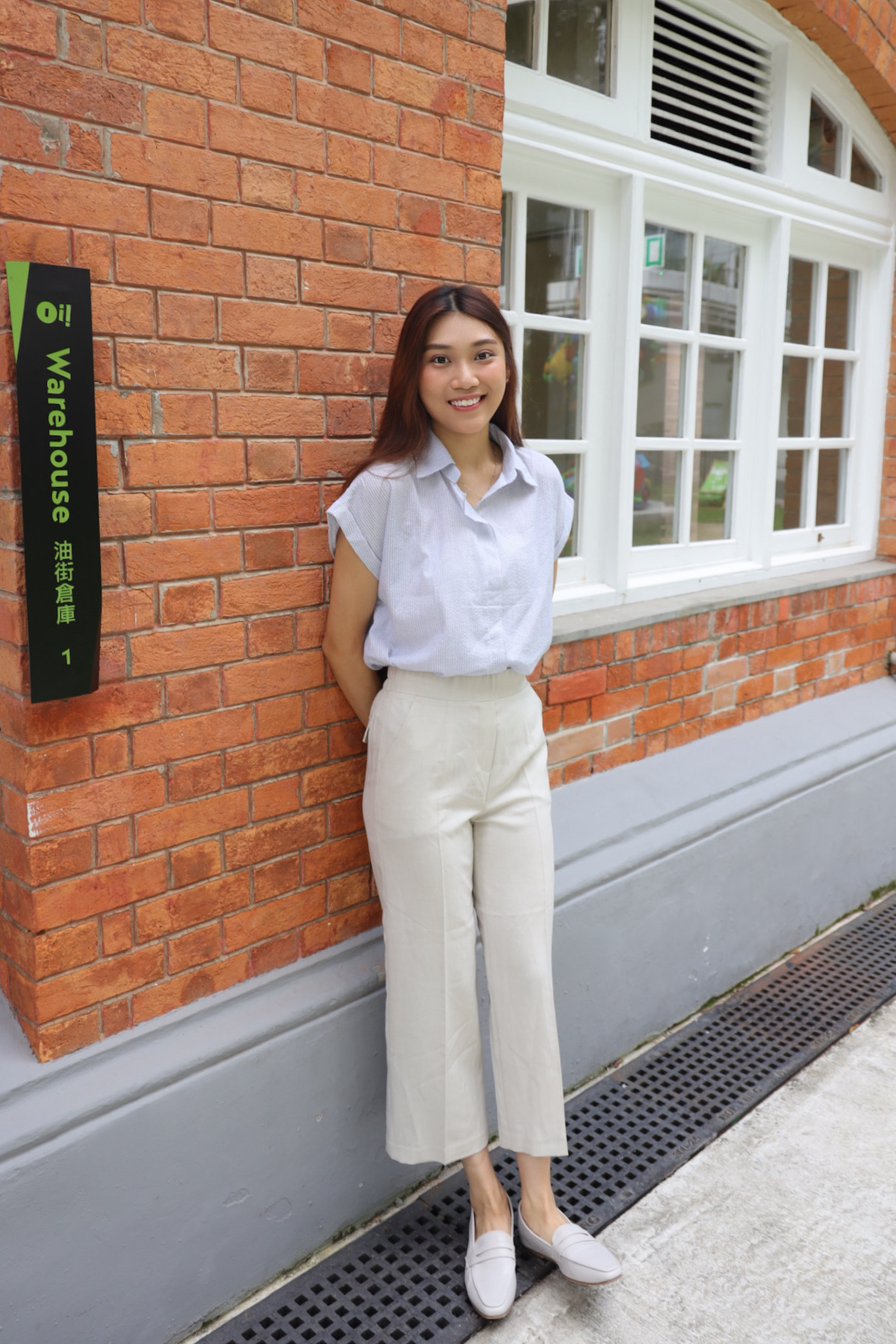 ||PA73|| 橡筋腰直身夏日薄口袋長褲