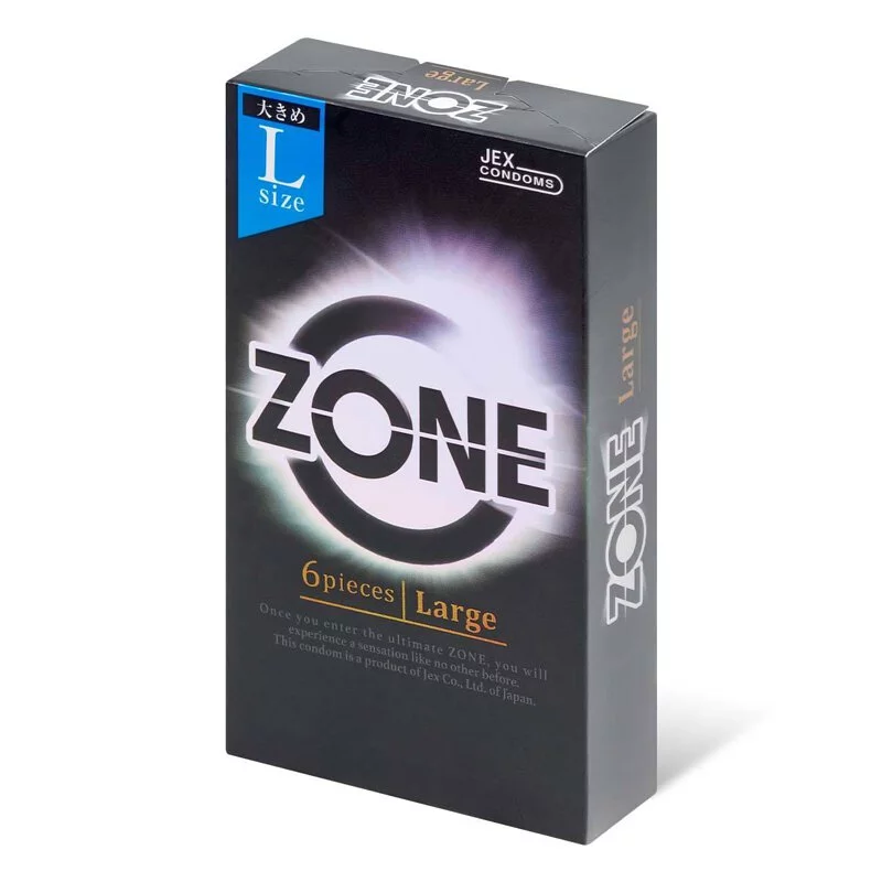 JEX ZONE L-Size 6's Pack Latex Condom