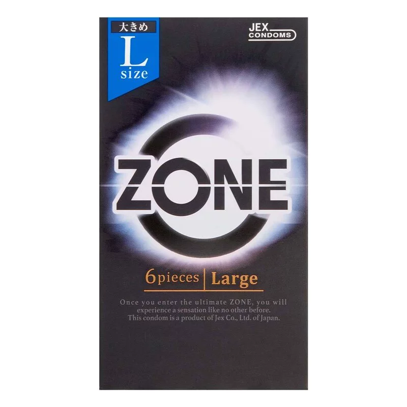JEX ZONE L-Size 6's Pack Latex Condom