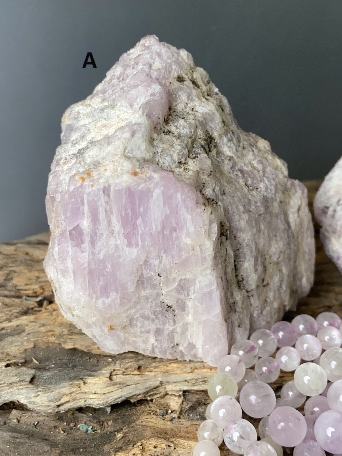 稀有紫鋰輝石原礦擺件丨消除壓力與開發心靈