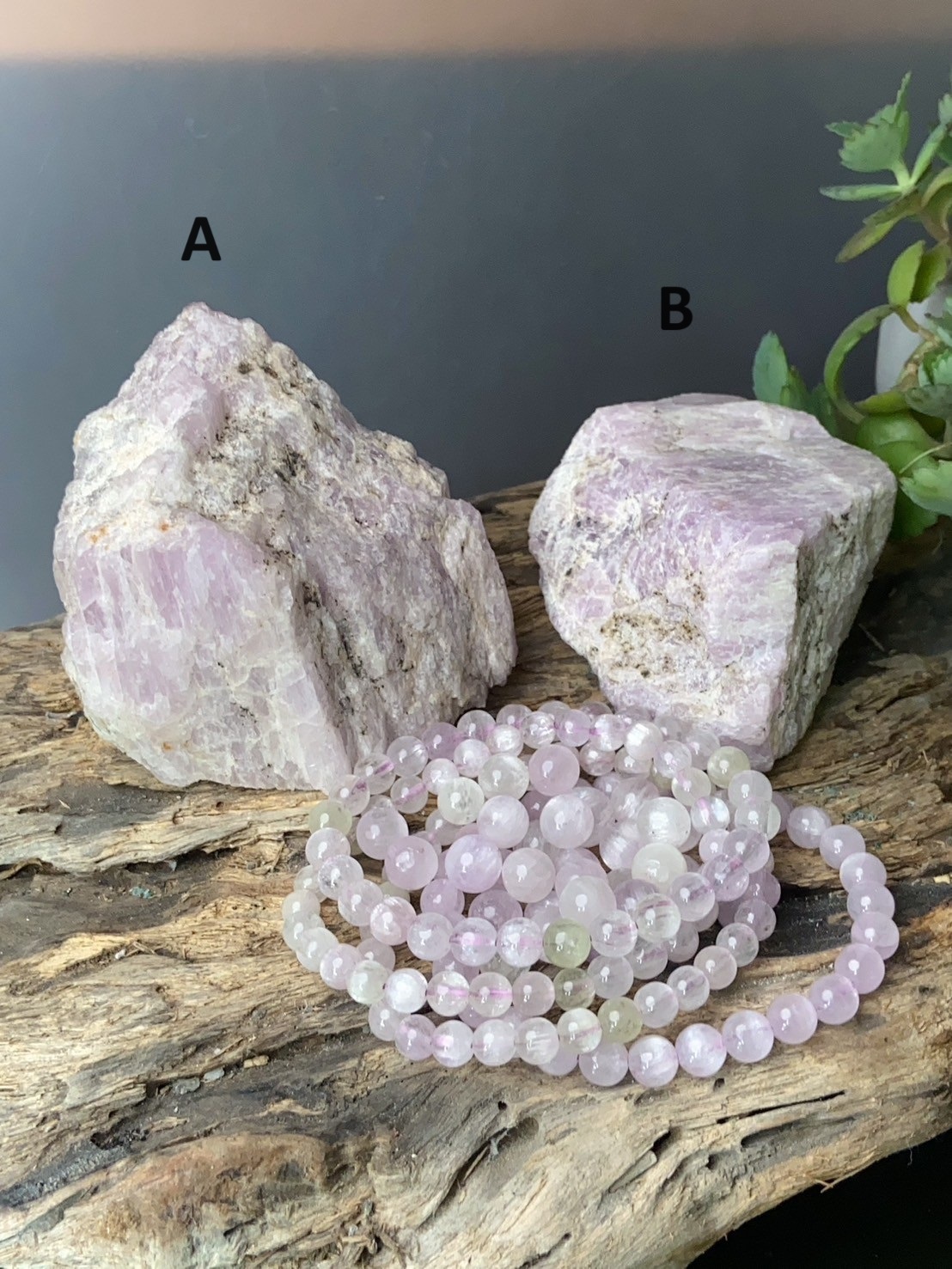 稀有紫鋰輝石原礦擺件丨消除壓力與開發心靈