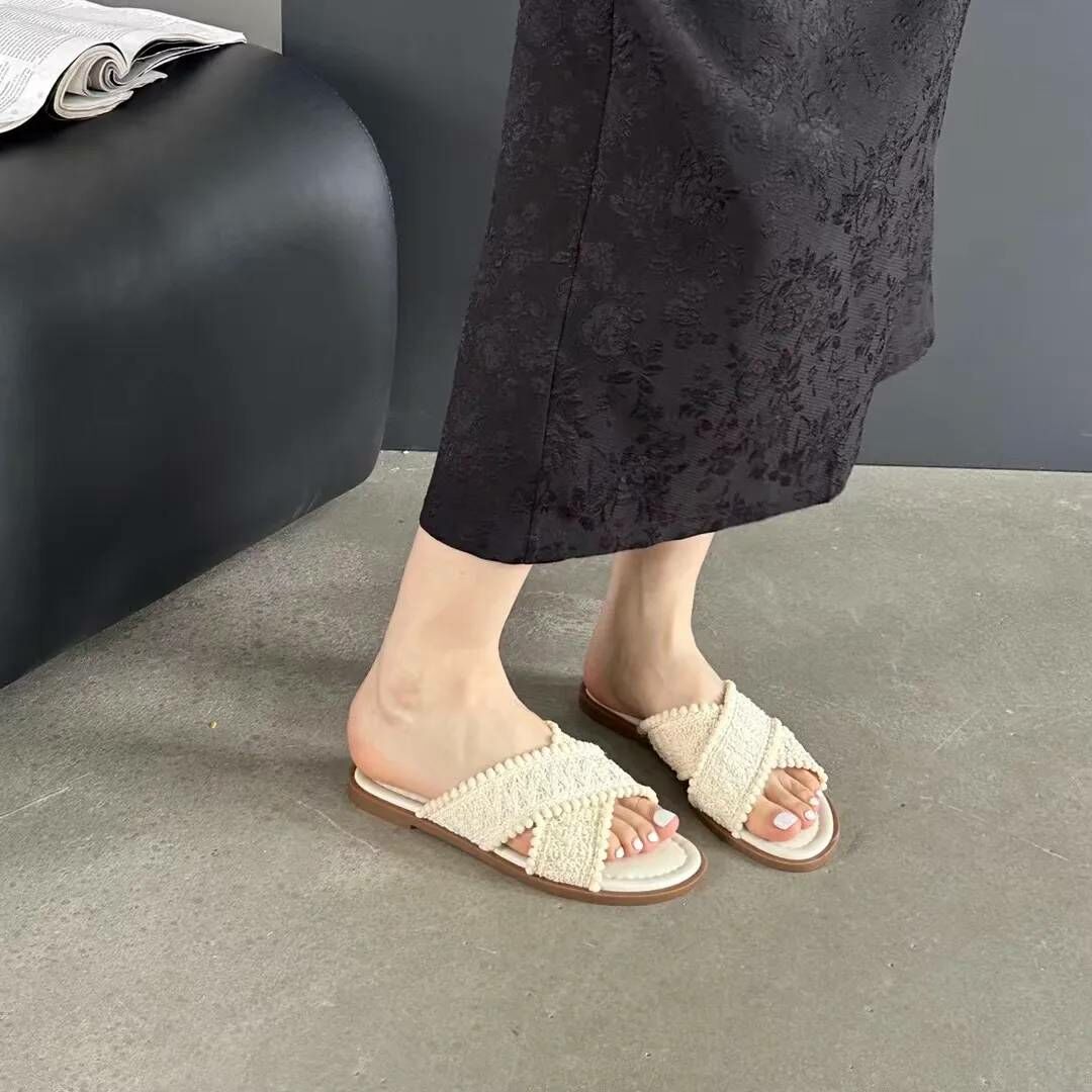 波西米亞交叉拖鞋