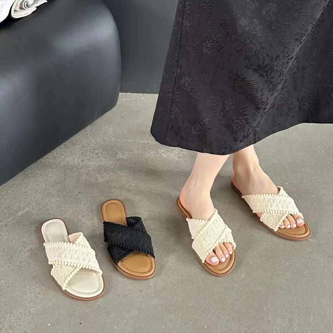 波西米亞交叉拖鞋