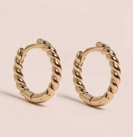 1WK0708-054 WAEKURA 克里奧爾吊墜底座 金色耳環 (單隻) #WK-EHT1594-UNITE (A-LX-E)