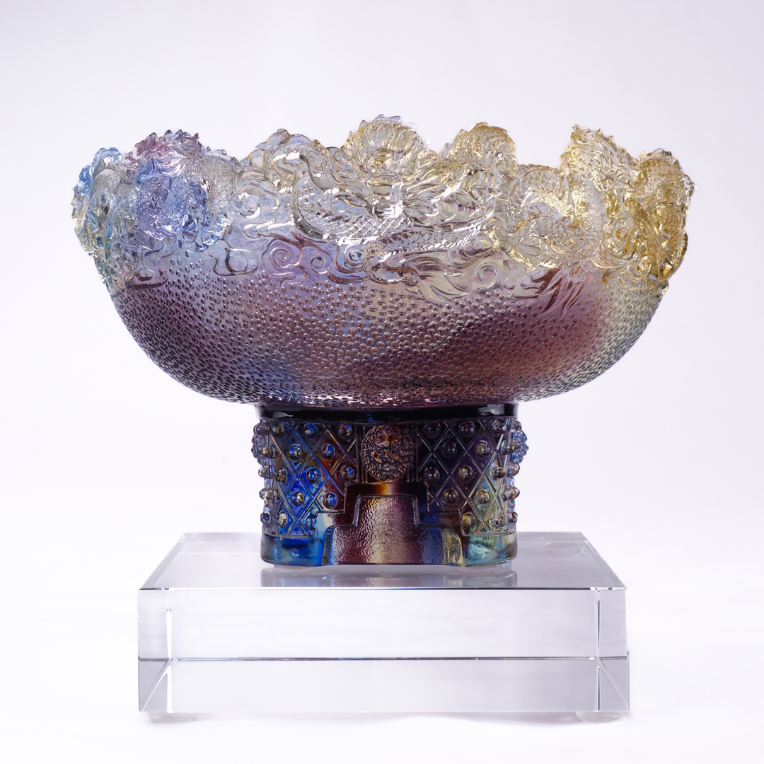 琉璃擺件｜九龍聚寶鴻運隆升 吉祥聚財書房辦公室開業祝賀首選