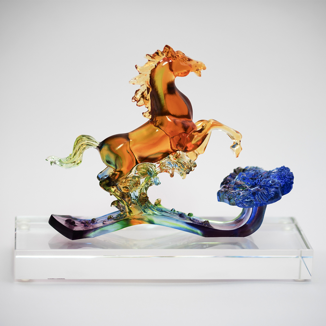 居家開運琉璃珍藏｜馬上富貴如意擺飾 招財吉祥藝術品推薦