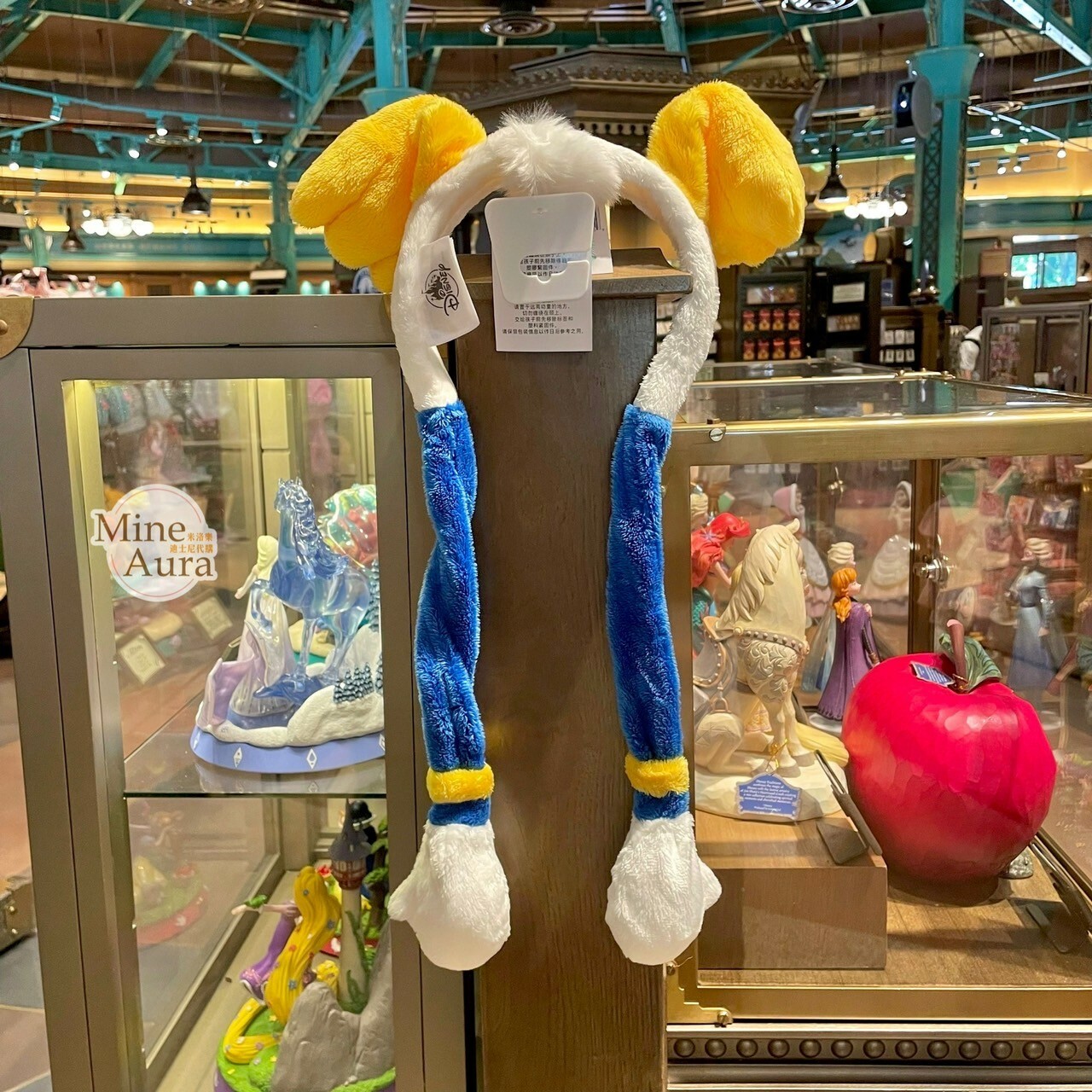 (限時特價) 唐老鴨 Donald 倒頭栽 腳腳造型 可動設計 髮圈 髮箍 -上海迪士尼樂園