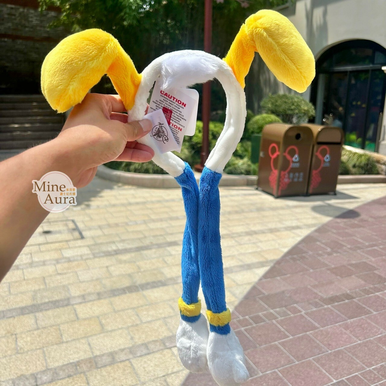 (限時特價) 唐老鴨 Donald 倒頭栽 腳腳造型 可動設計 髮圈 髮箍 -上海迪士尼樂園