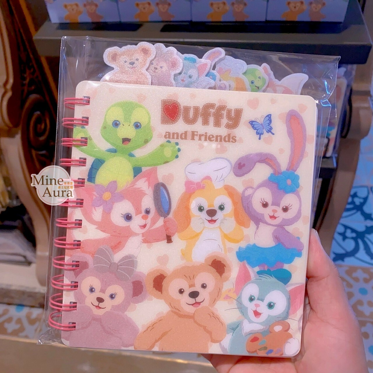 達菲 Duffy 與好友們 線圈  筆記本 記事本 -上海迪士尼樂園