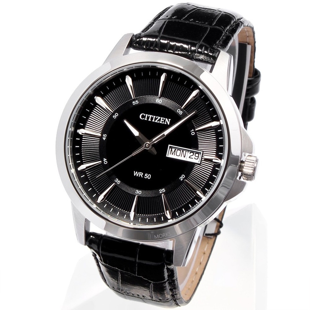 (預購)【CITIZEN 星辰】BF2011-01E 簡約男爵風 三針 日期顯示 石英錶 皮革 腕錶 41mm