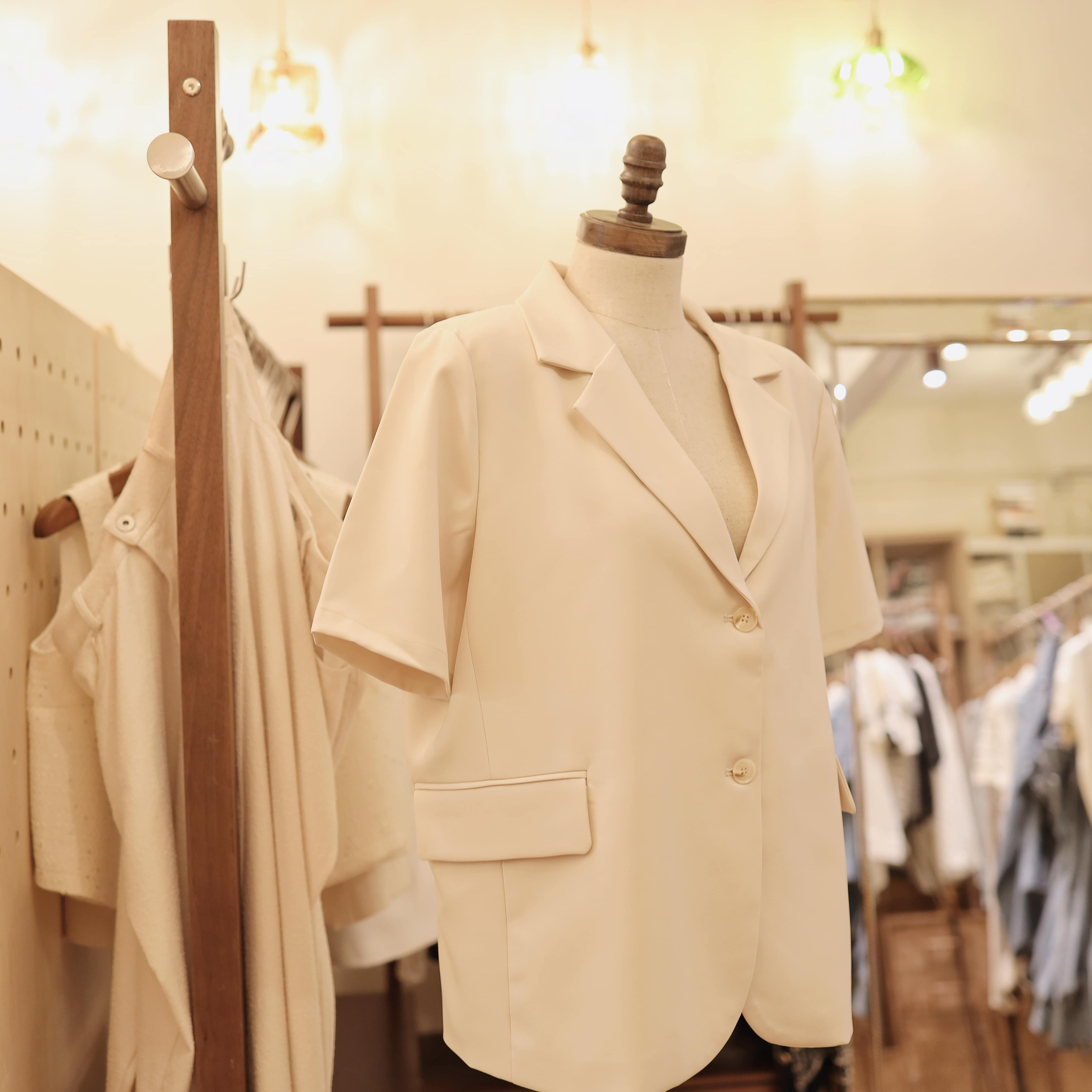 [現貨] [7032] [Vol.3] 杏色涼爽布外套