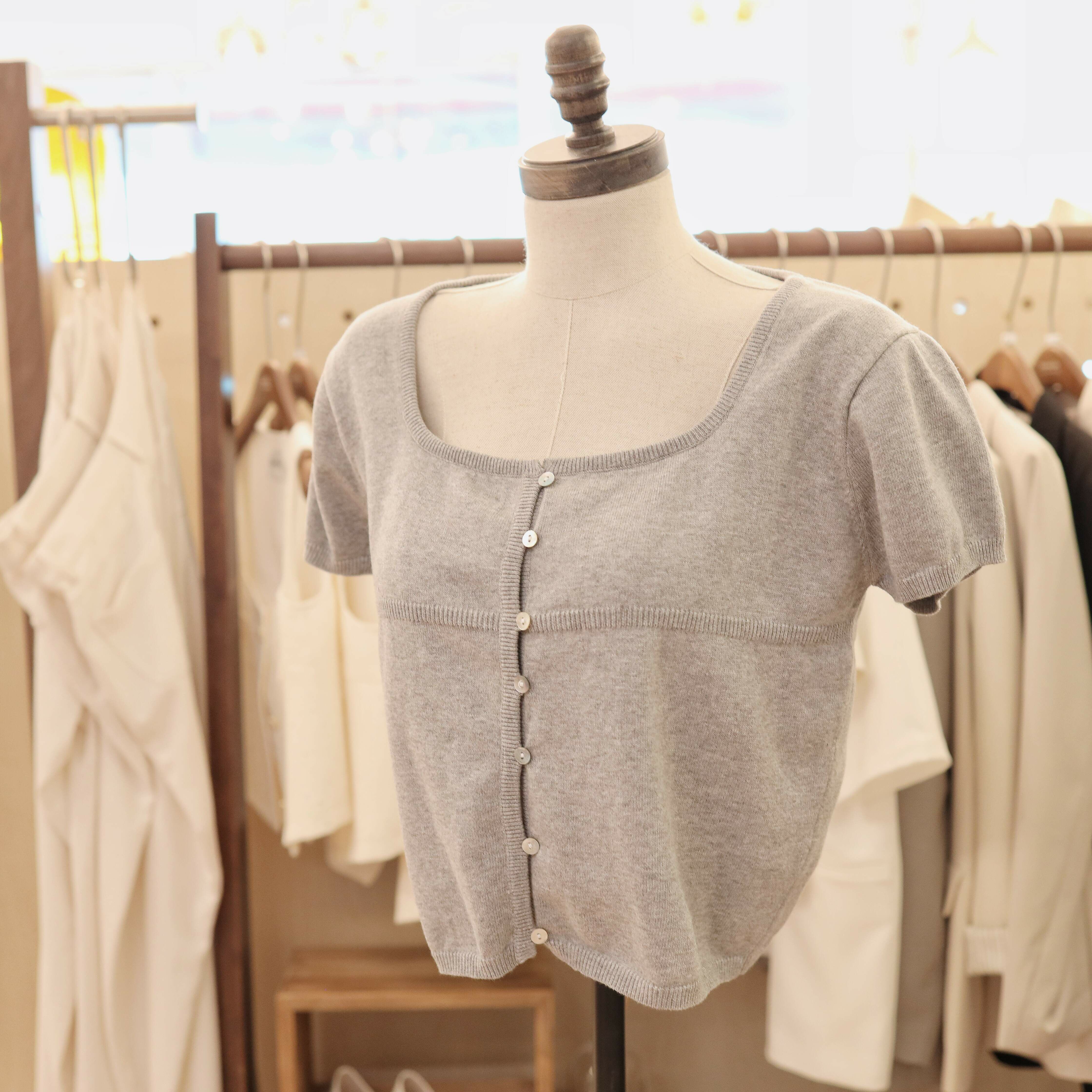 [現貨] [7041] [Vol.3] 灰色針織上衣