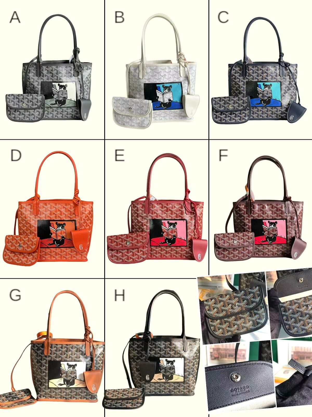 GOYARD 新品 Anjou mini 特別彩繪法鬥款包包