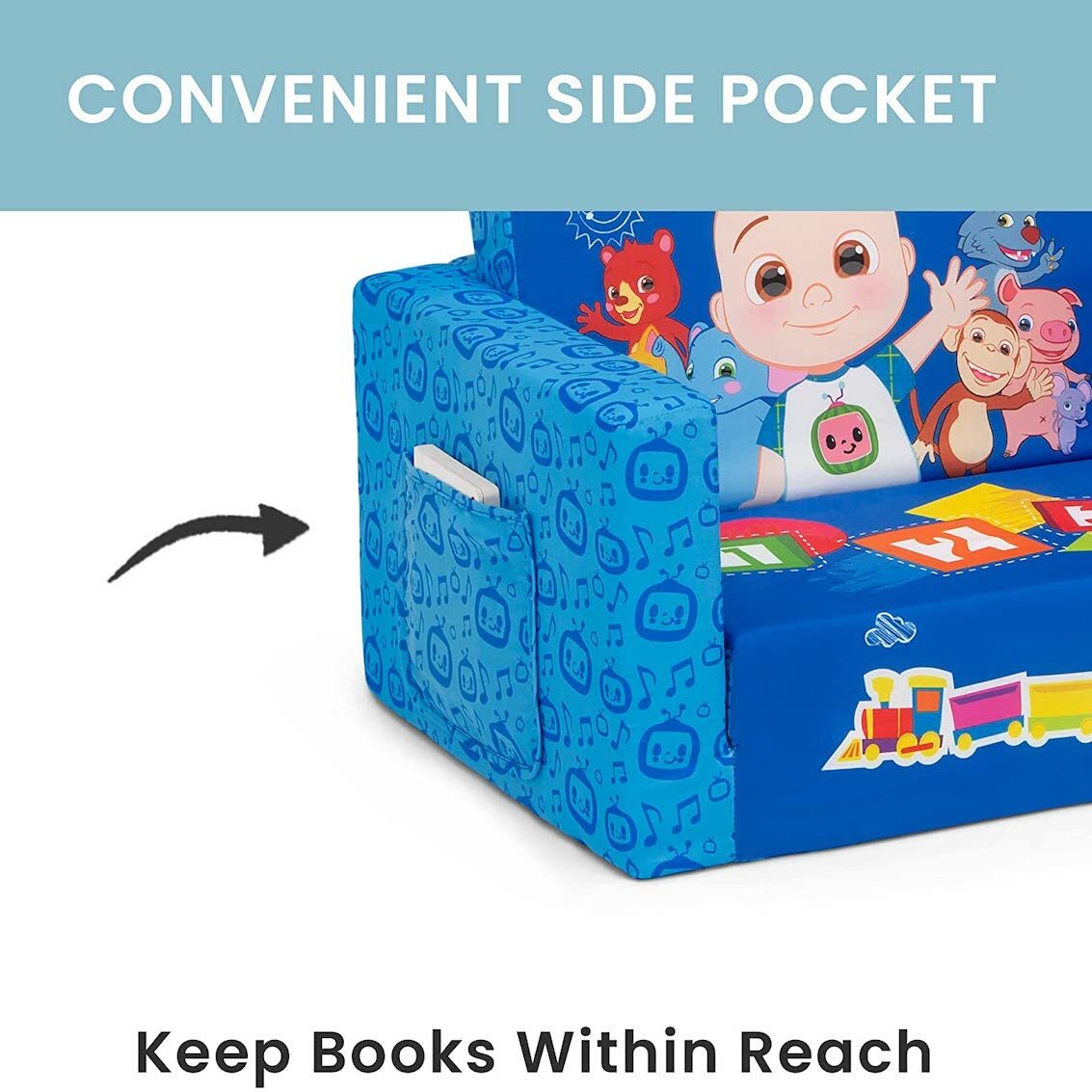 美國 Delta Children Cocomelon 2 合 1 兒童梳化床