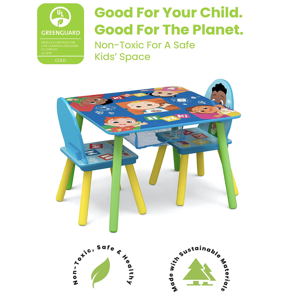 美國 Delta Children Cocomelon 兒童桌椅套裝