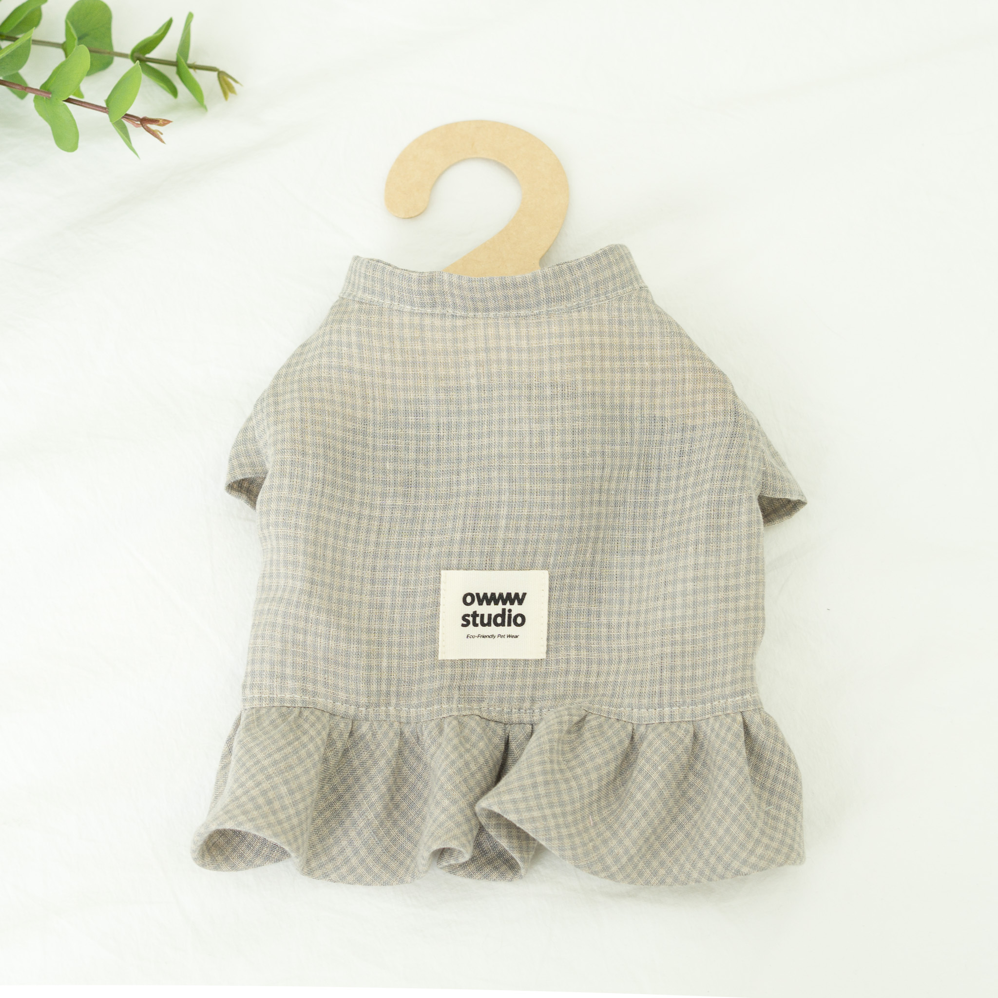 OWWW STUDIO 薄荷有機亞麻裙