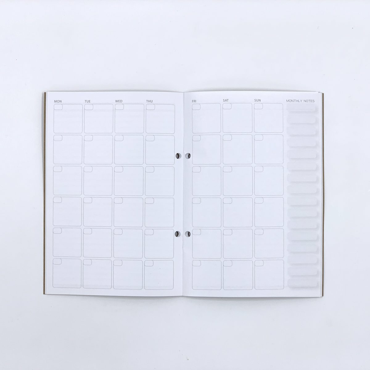 #62116 A5 牛皮 月計劃記事簿 - 1本