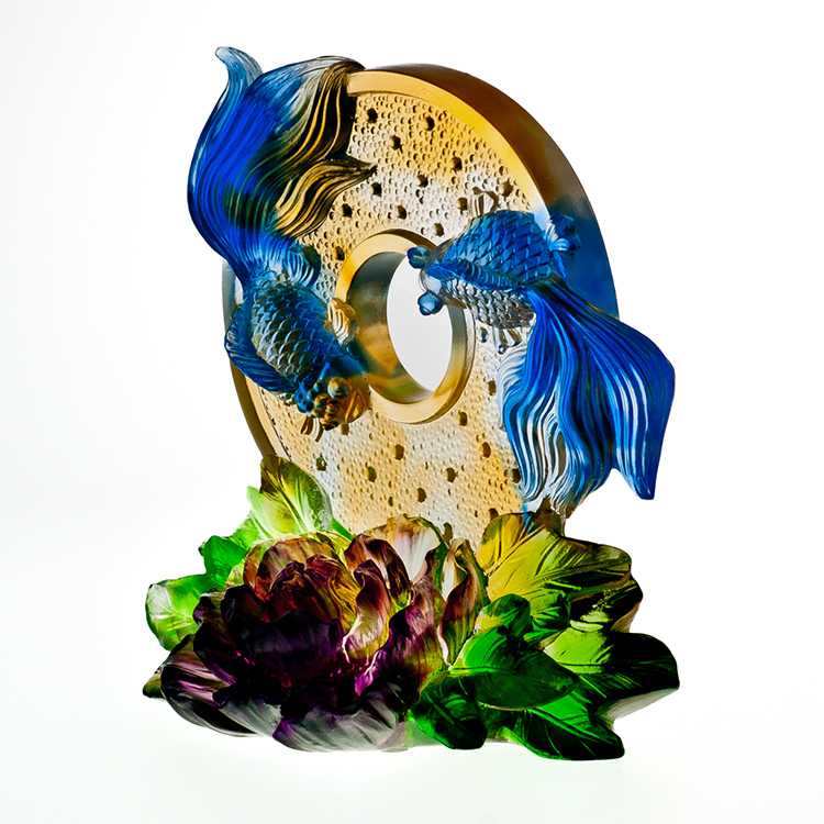 鹿港窯禮品館│琉璃 擺飾 獎牌 富貴有餘