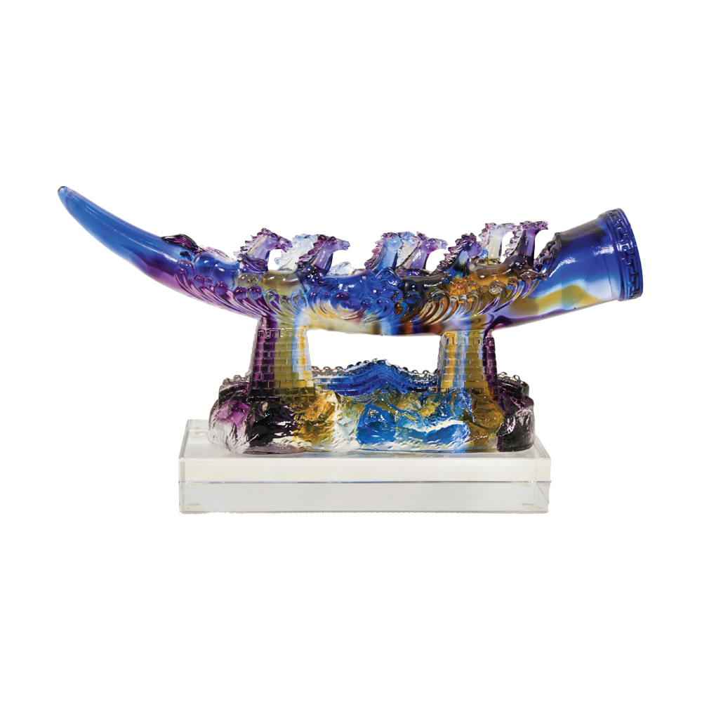 琉璃擺件｜八駿馬奔騰駿業長存 公司開業喬遷辦公室擺設首選