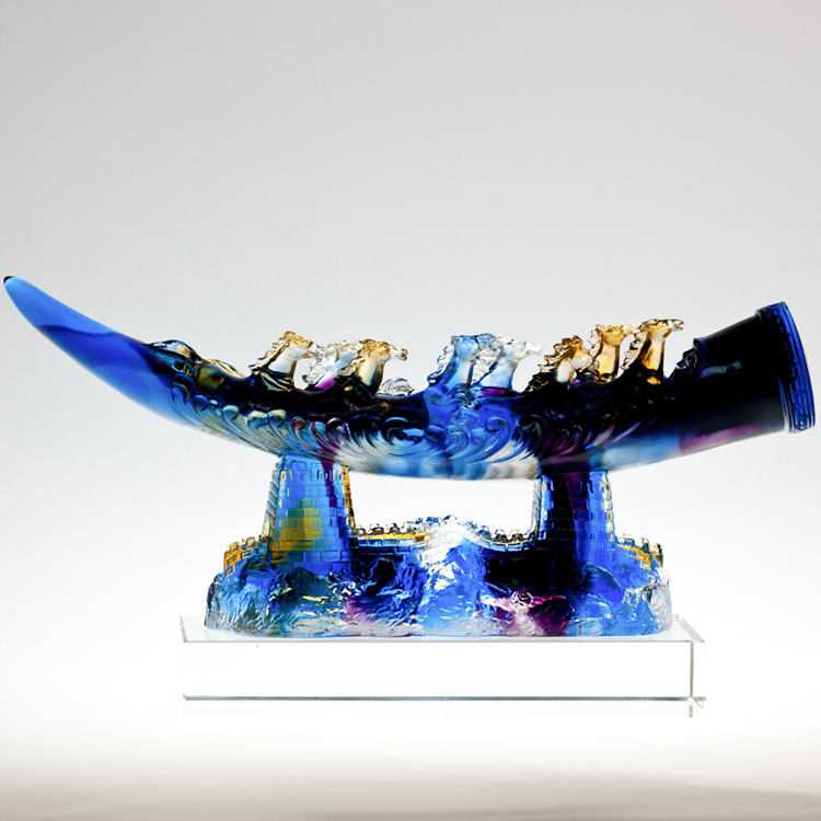 鹿港窯禮品館│琉璃 八駿馬 擺件 駿業長存 公司開業喬遷禮品家居老闆辦公室桌面創意工藝禮品