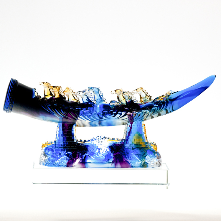 鹿港窯禮品館│琉璃 八駿馬 擺件 駿業長存 公司開業喬遷禮品家居老闆辦公室桌面創意工藝禮品