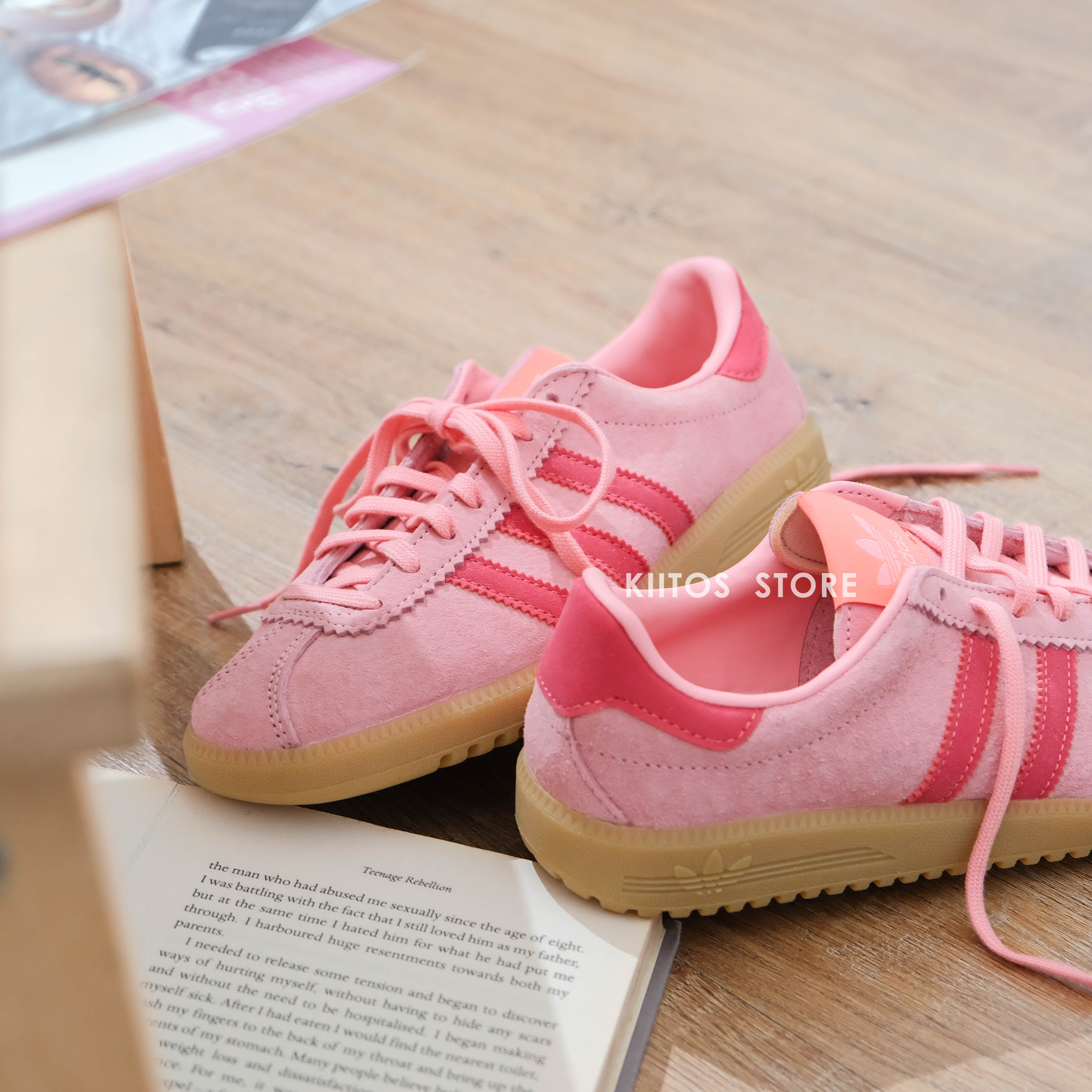 ADIDAS BERMUDA SEMI PINK SPARK 草莓粉IH0302