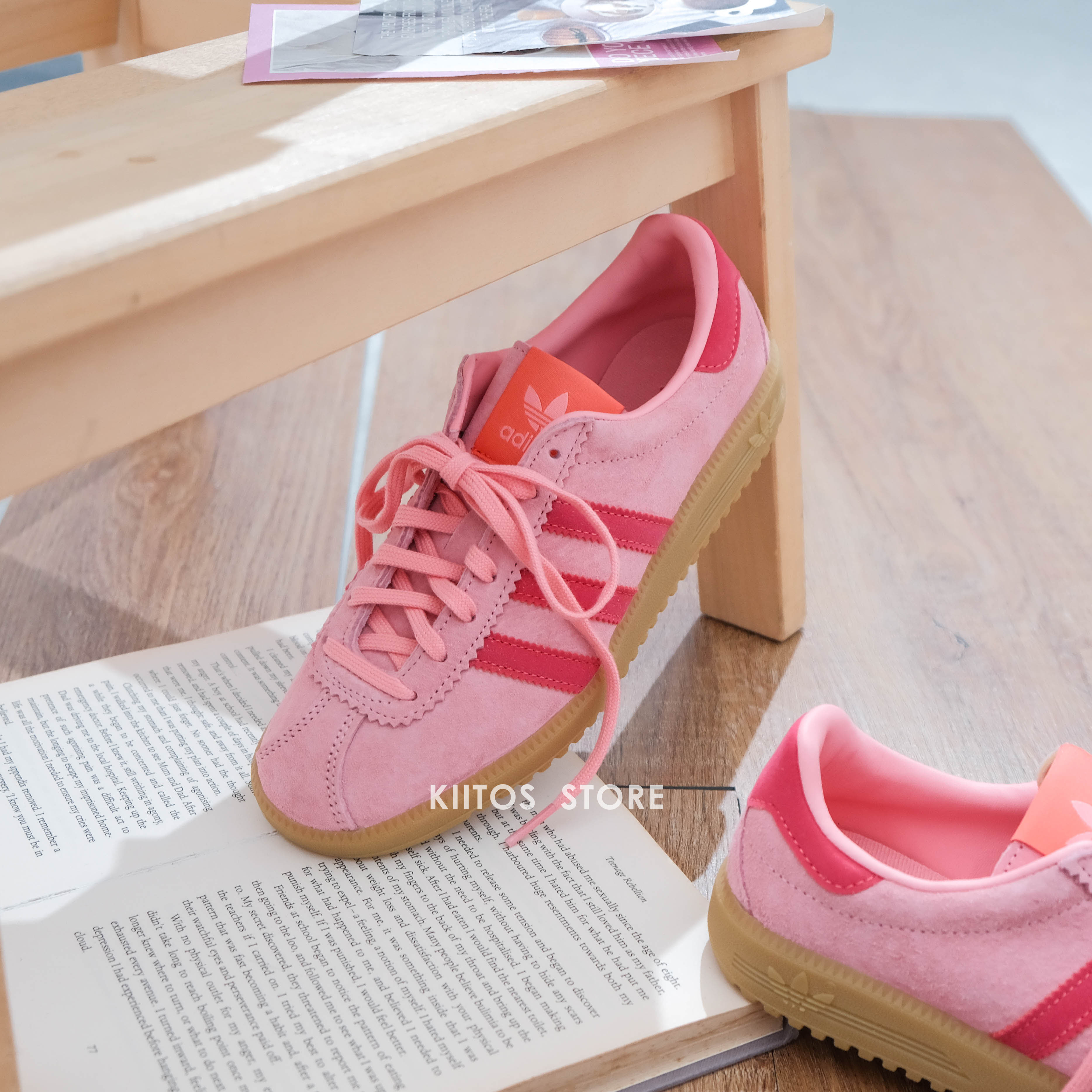 ADIDAS BERMUDA SEMI PINK SPARK 草莓粉 IH0302