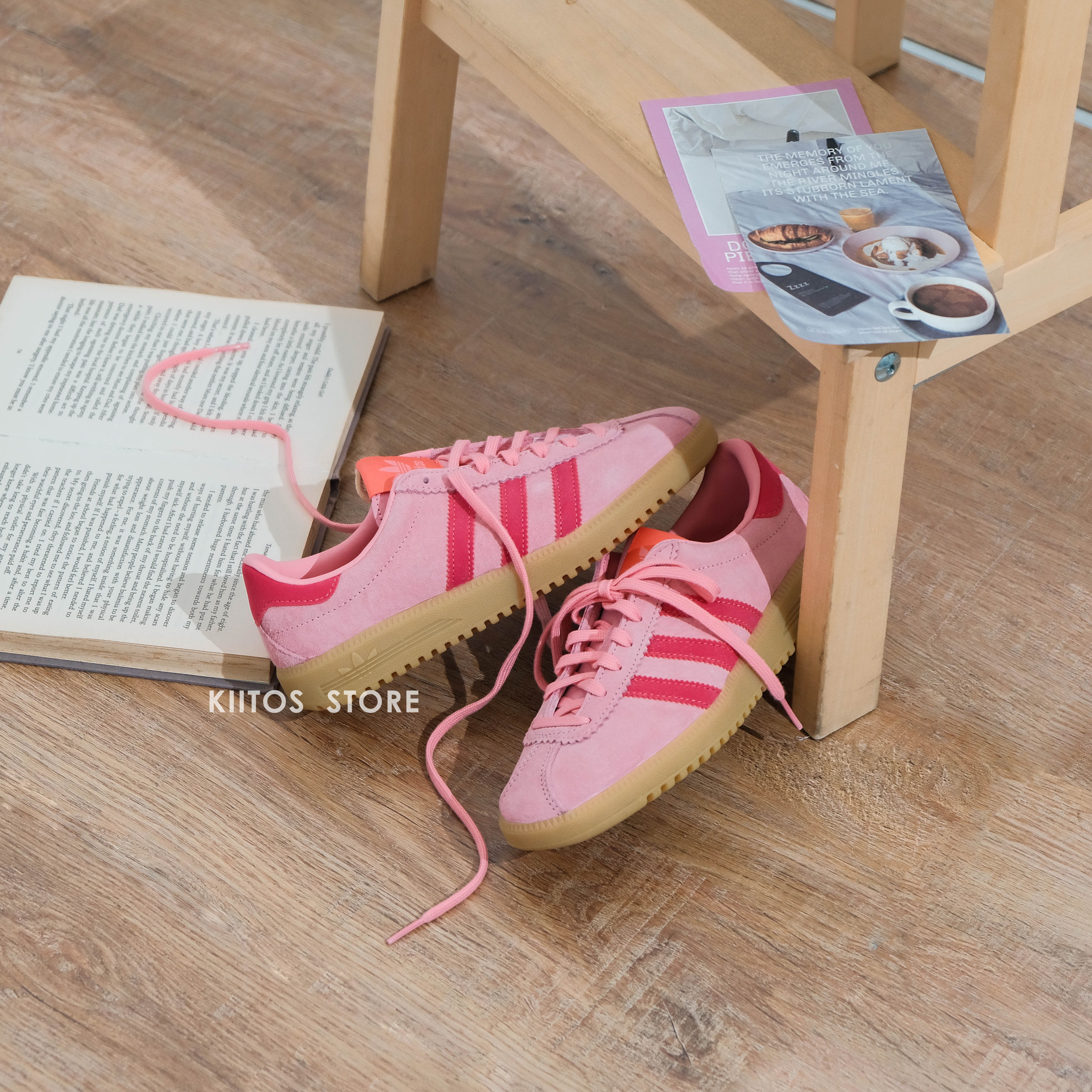 ADIDAS BERMUDA SEMI PINK SPARK 草莓粉IH0302