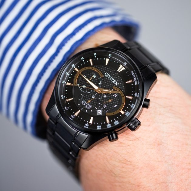 (預購)【CITIZEN 星辰】AN8195-58E 都會型男 三眼計時 夜光 不鏽鋼石英腕錶 42mm