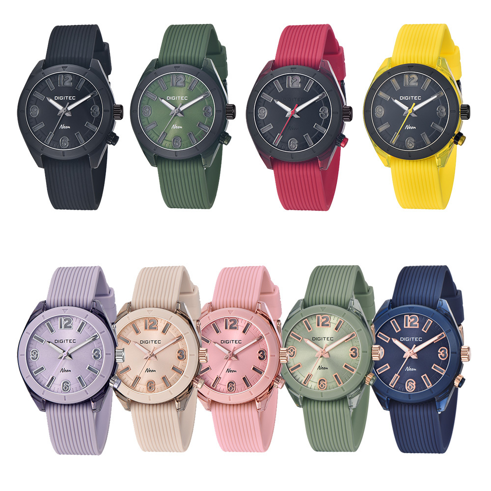 【DIGITEC 數碼科技】BDN-9100T 時尚霓虹休閒腕錶